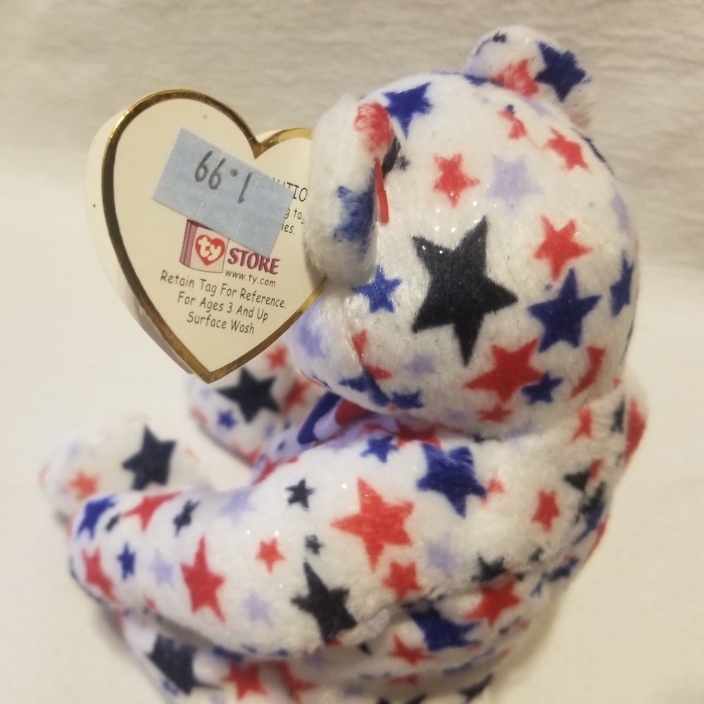 EUC "White" 2003 patriotic Beanie Baby - Picture 5 of 12